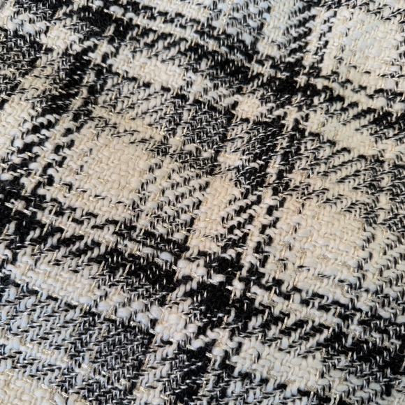 LOFT Tweed Metallic Plaid Skirt - Picture 4 of 8